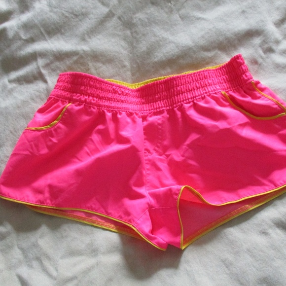 OP Girls Shorts Flourescent Hot Pink Size M 7-9 - Picture 1 of 3